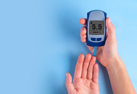 Photo of diabetes glucose monitor